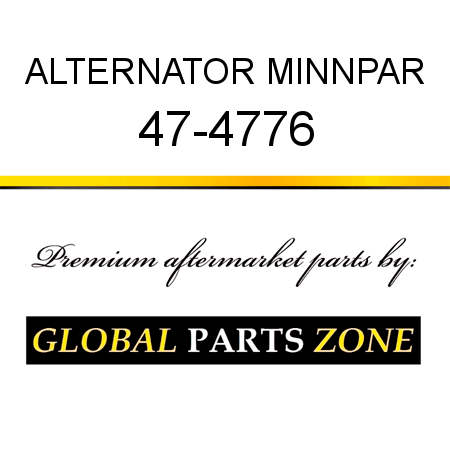 ALTERNATOR MINNPAR 47-4776