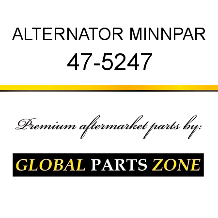 ALTERNATOR MINNPAR 47-5247