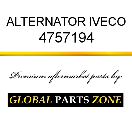 ALTERNATOR IVECO 4757194