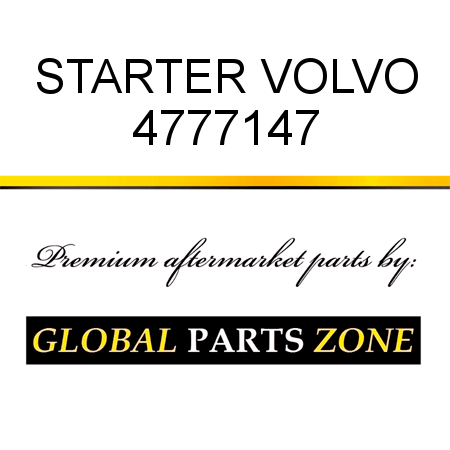 STARTER VOLVO 4777147