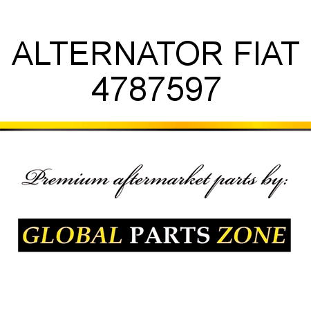 ALTERNATOR FIAT 4787597