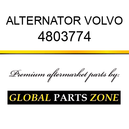 ALTERNATOR VOLVO 4803774