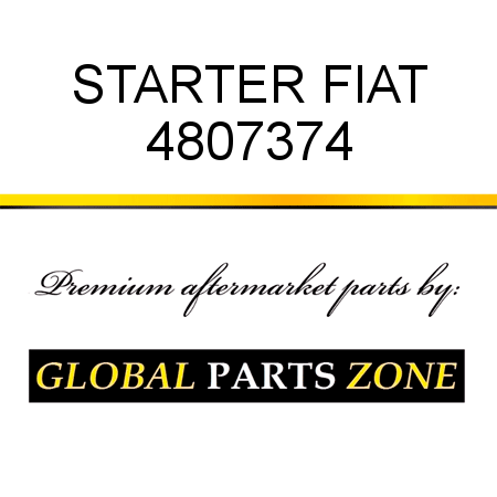 STARTER FIAT 4807374