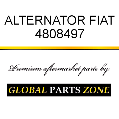 ALTERNATOR FIAT 4808497