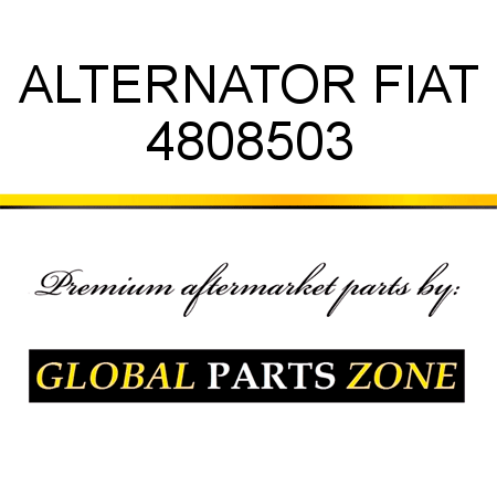 ALTERNATOR FIAT 4808503