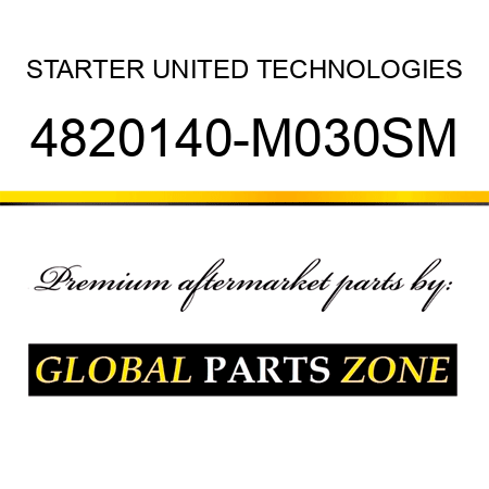 STARTER UNITED TECHNOLOGIES 4820140-M030SM