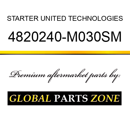 STARTER UNITED TECHNOLOGIES 4820240-M030SM