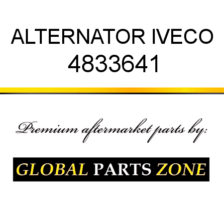 ALTERNATOR IVECO 4833641