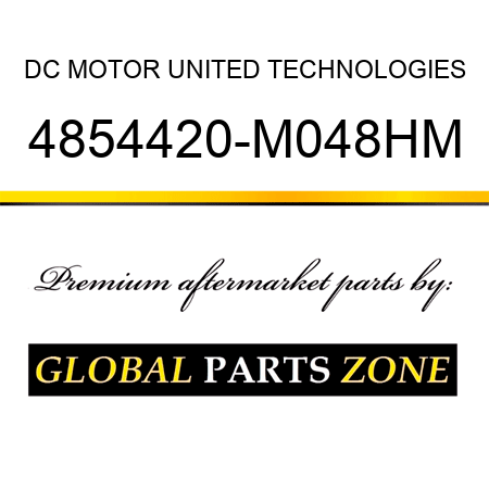DC MOTOR UNITED TECHNOLOGIES 4854420-M048HM