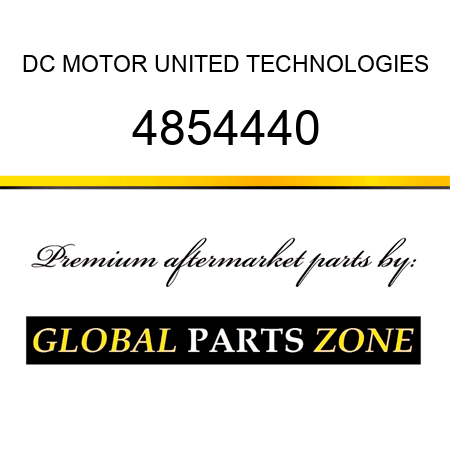 DC MOTOR UNITED TECHNOLOGIES 4854440