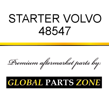 STARTER VOLVO 48547