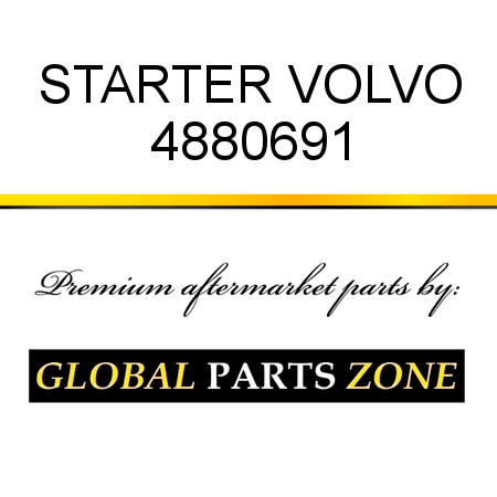 STARTER VOLVO 4880691