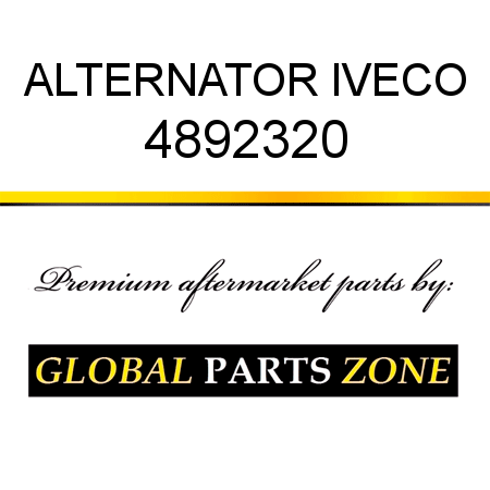 ALTERNATOR IVECO 4892320