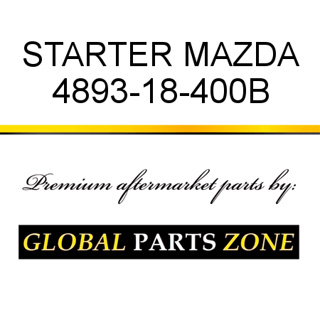 STARTER MAZDA 4893-18-400B