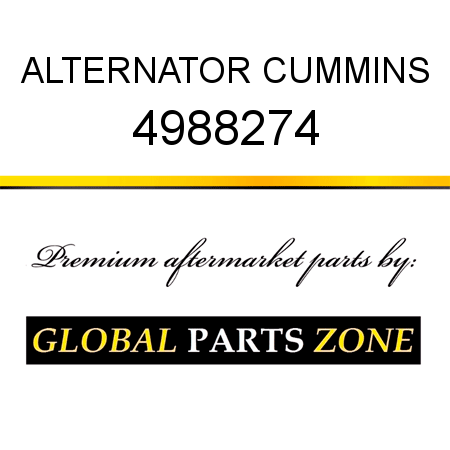 ALTERNATOR CUMMINS 4988274