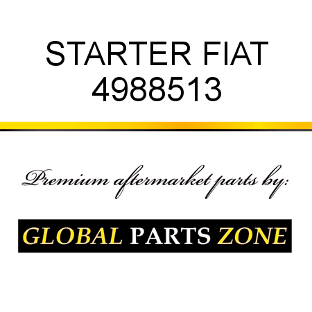 STARTER FIAT 4988513