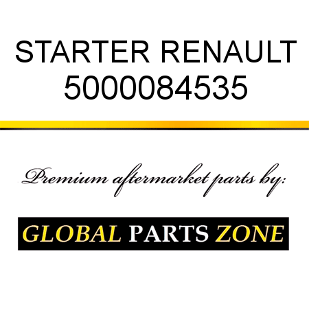 STARTER RENAULT 5000084535