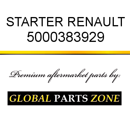 STARTER RENAULT 5000383929