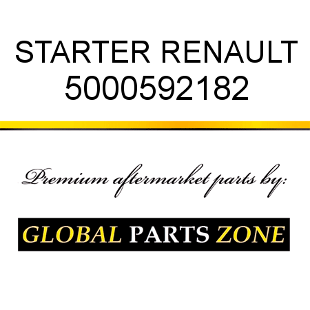 STARTER RENAULT 5000592182