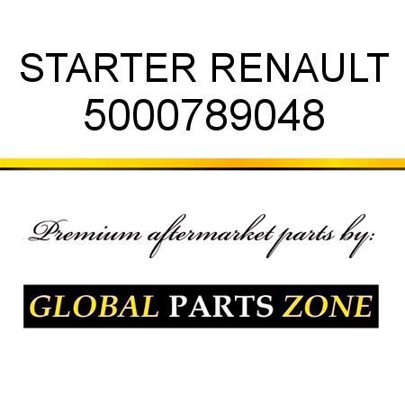 STARTER RENAULT 5000789048