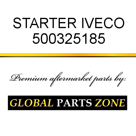 STARTER IVECO 500325185