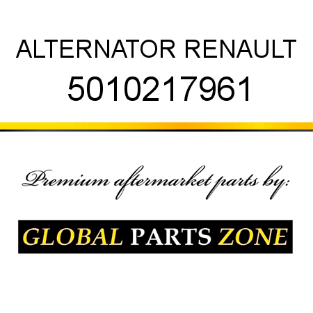 ALTERNATOR RENAULT 5010217961