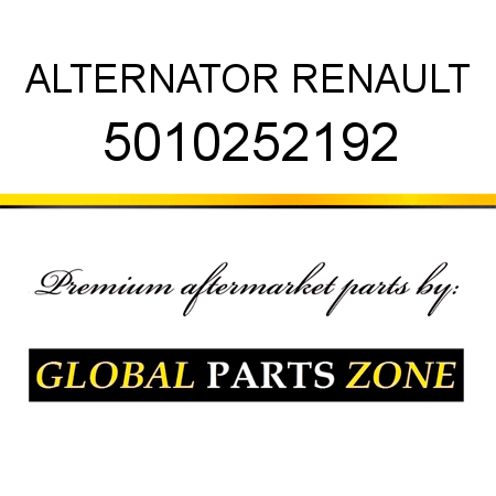 ALTERNATOR RENAULT 5010252192