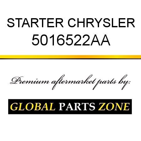 STARTER CHRYSLER 5016522AA