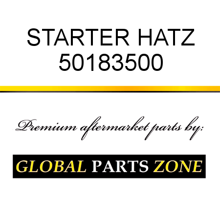 STARTER HATZ 50183500