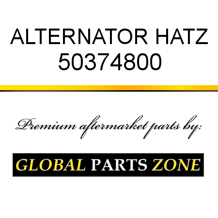 ALTERNATOR HATZ 50374800