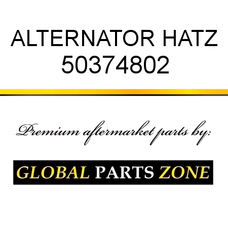 ALTERNATOR HATZ 50374802