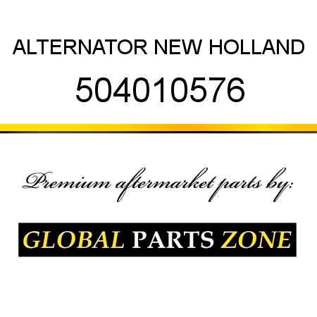 ALTERNATOR NEW HOLLAND 504010576