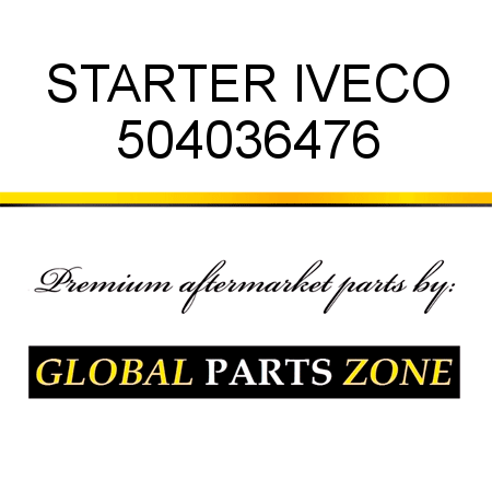 STARTER IVECO 504036476