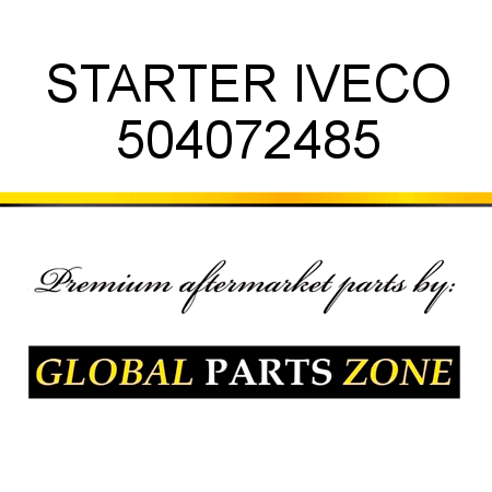 STARTER IVECO 504072485