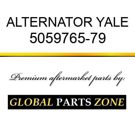 ALTERNATOR YALE 5059765-79