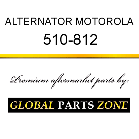 ALTERNATOR MOTOROLA 510-812