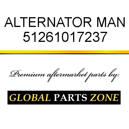 ALTERNATOR MAN 51261017237