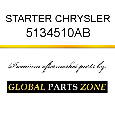 STARTER CHRYSLER 5134510AB