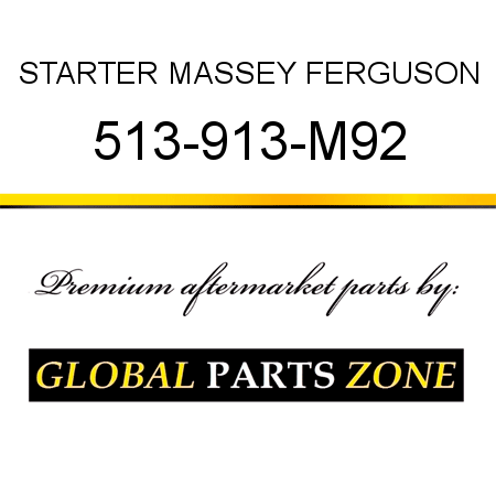 STARTER MASSEY FERGUSON 513-913-M92