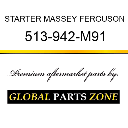 STARTER MASSEY FERGUSON 513-942-M91