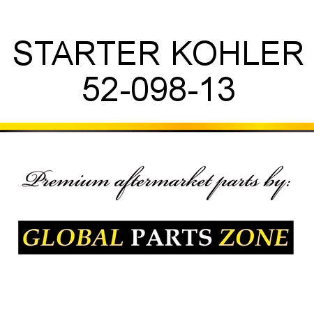 STARTER KOHLER 52-098-13