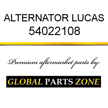 ALTERNATOR LUCAS 54022108