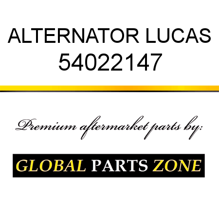 ALTERNATOR LUCAS 54022147