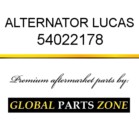 ALTERNATOR LUCAS 54022178