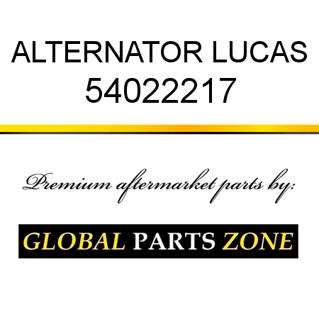 ALTERNATOR LUCAS 54022217