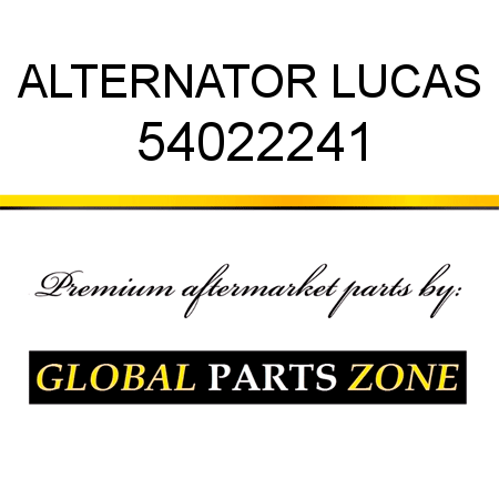 ALTERNATOR LUCAS 54022241