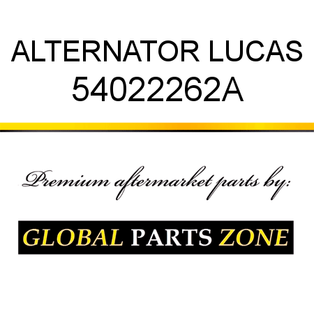 ALTERNATOR LUCAS 54022262A