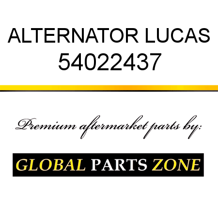 ALTERNATOR LUCAS 54022437