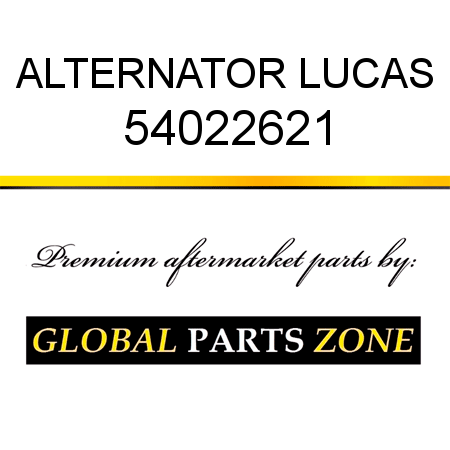 ALTERNATOR LUCAS 54022621