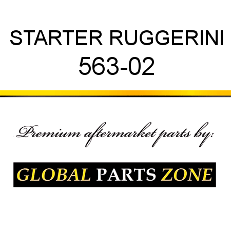 STARTER RUGGERINI 563-02